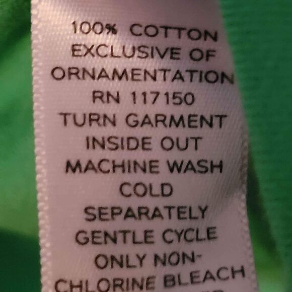 Women's Size 3X Quaker Factory Green Sequins 3/4 Sleeve Top - Picture 4 of 5